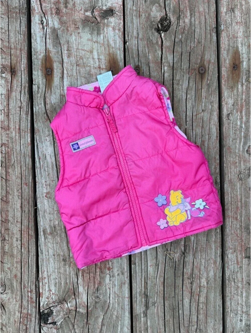 Vintage Y2K Winnie the Pooh Toddler Girl Vest Size 24 Months